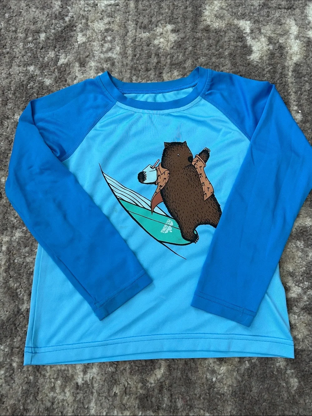 Patagonia Kids Long-Sleeve Capilene Shirt - Wombat Surfing 🏄‍♂️